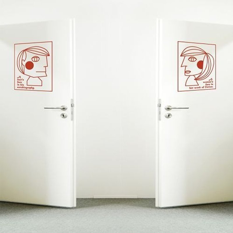 《Smart Design》/ 男人, 女人  Men, & Women / 无痕壁贴8色可选 - 墙贴/壁贴 - 其他材质 