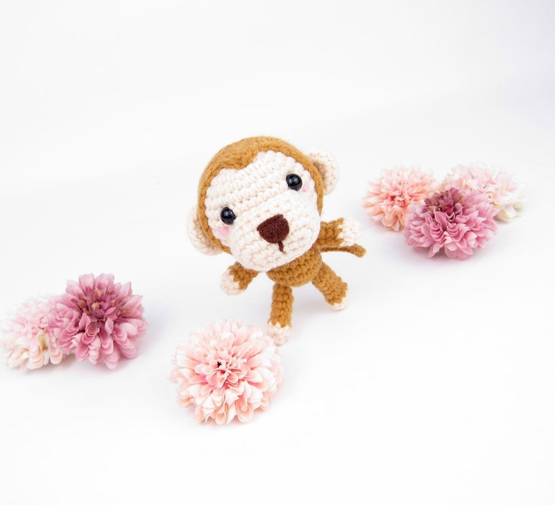 快乐猴 /钥匙圈 /猴 - 钥匙链/钥匙包 - 其他人造纤维 多色