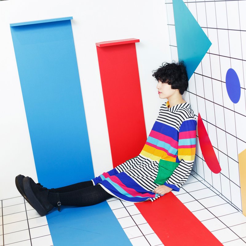 Boomboomkidz 最后一件电视线条高领洋装 - 洋装/连衣裙 - 其他材质 多色