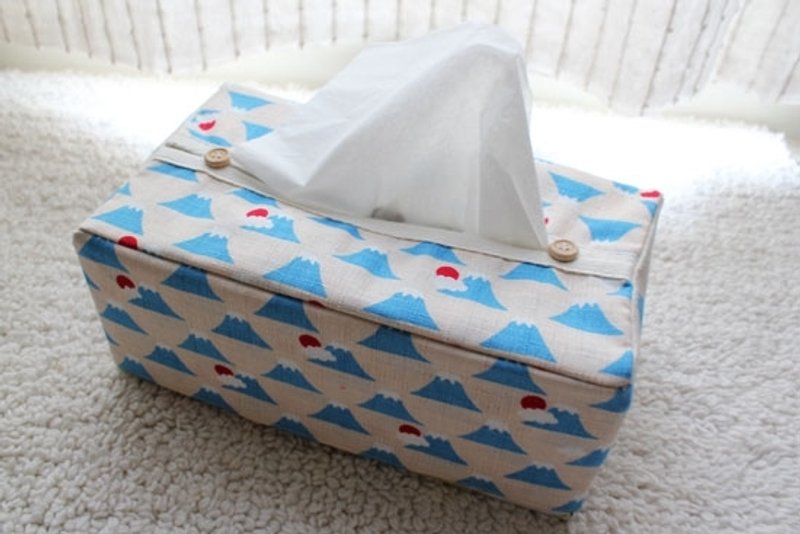 富士山面纸盒 - 其他 - 其他材质 蓝色