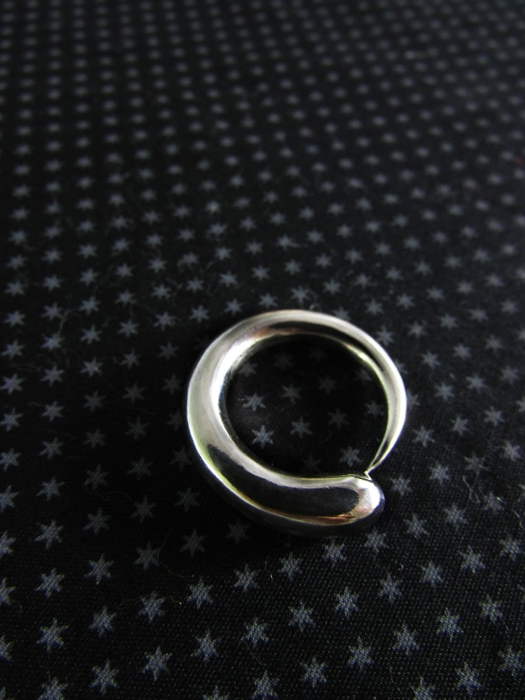 circle ring_可圈可点戒 | 设计师手工 书法 挥毫 鼓励 - 戒指 - 银 银色
