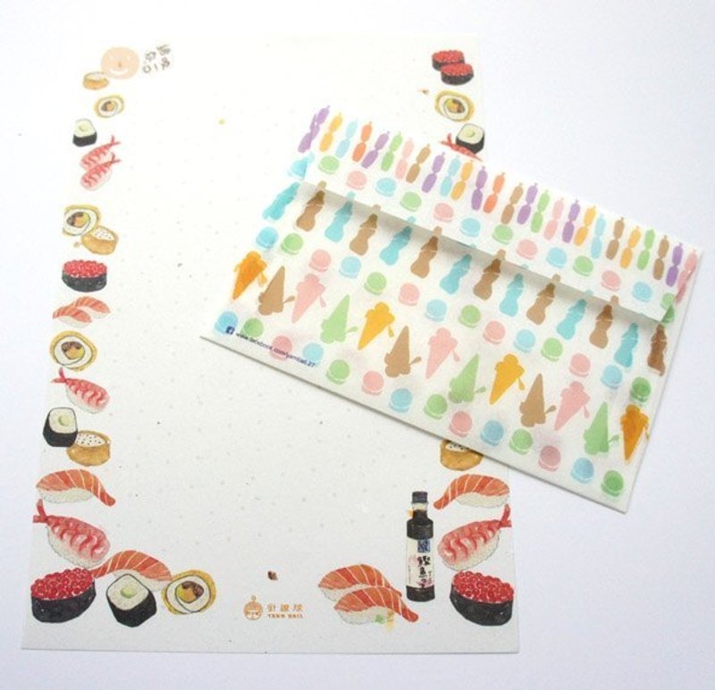 针线球 “给你咬一口”系列信封信纸 - 其他 - 纸 白色