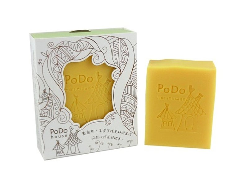 【PoDo波朵】胡桃精华焕肤手工皂- 单入礼盒组（脸部身体护肤皂） - 肥皂/手工皂 - 植物．花 