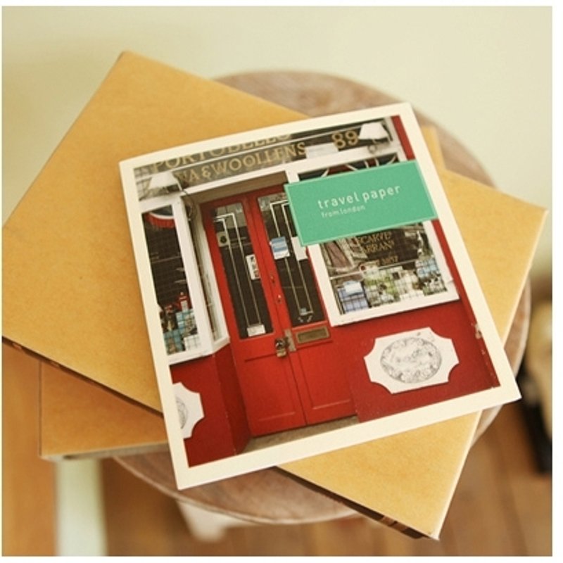 Dessin x Indigo-旅行方块笔记本-London,IDG74607 - 笔记本/手帐 - 纸 多色