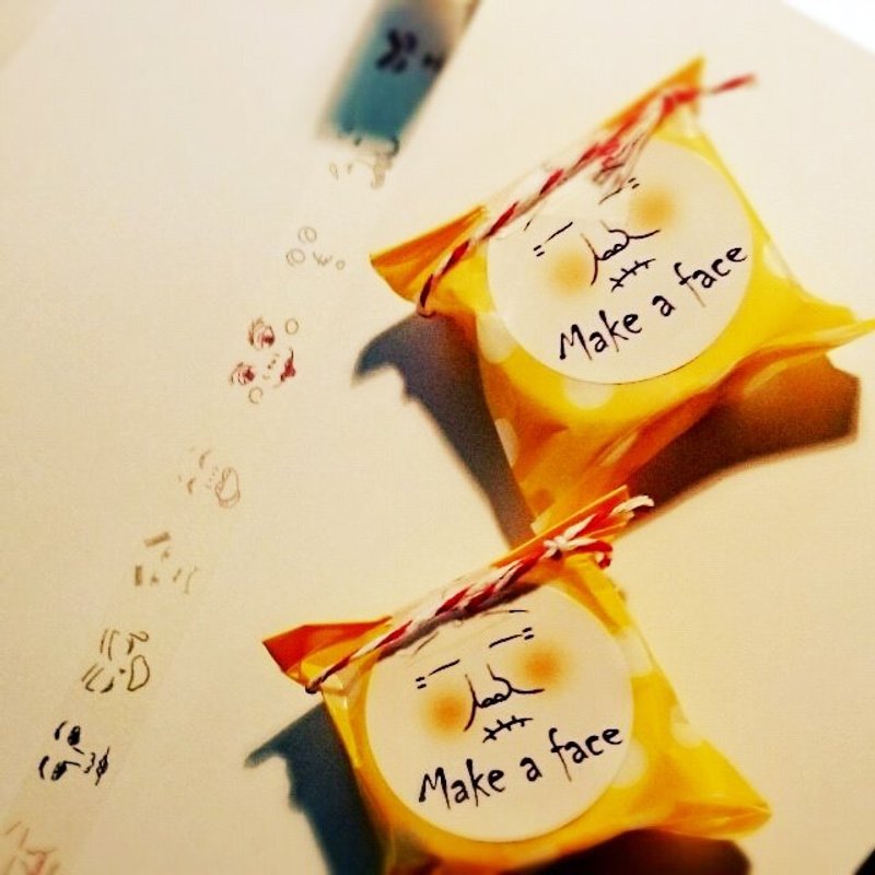 ｛breaktime｝蜡笔怪脸纸胶带Make a face 少量现货 - 纸胶带 - 纸 多色