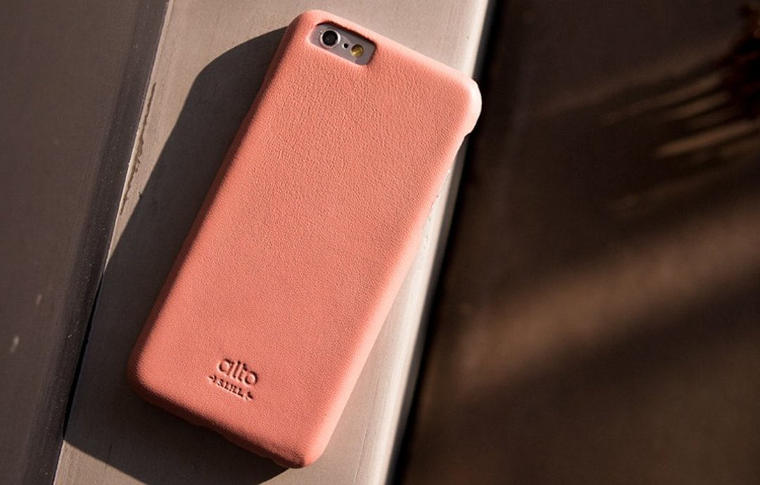 【轻微瑕疵品】alto iPhone 6/6S /4.7寸 真皮手机壳背盖， Original - 粉红  皮革 保护套 Leather Case - 手机壳/手机套 - 真皮 粉红色