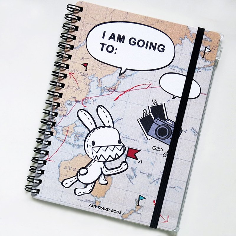 《Foufou 》一次旅行笔记本V.4 - 世界地图 - 笔记本/手帐 - 纸 绿色