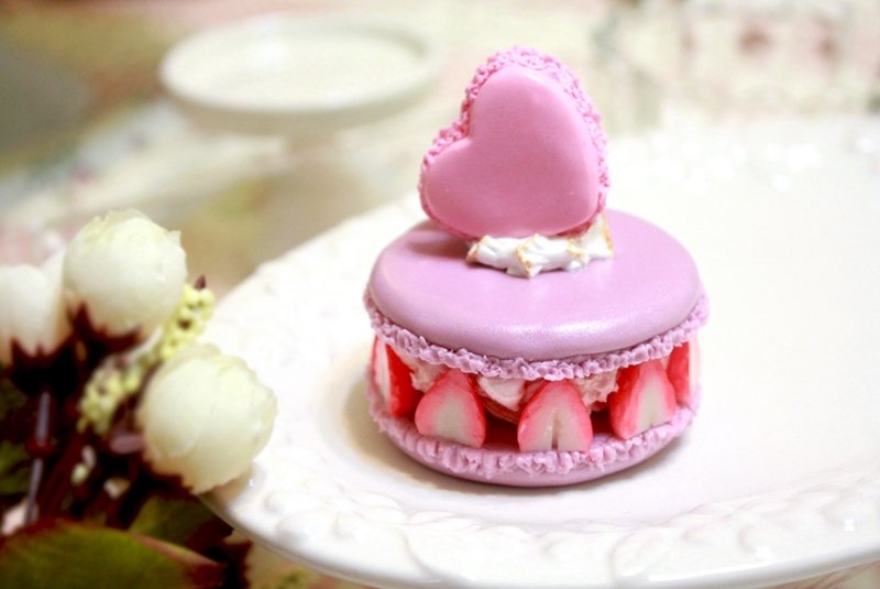 手作圆舞曲--野莓滋味~草莓大马卡龙名片夹/照片夹/谢卡座 - 其他 - 其他材质 