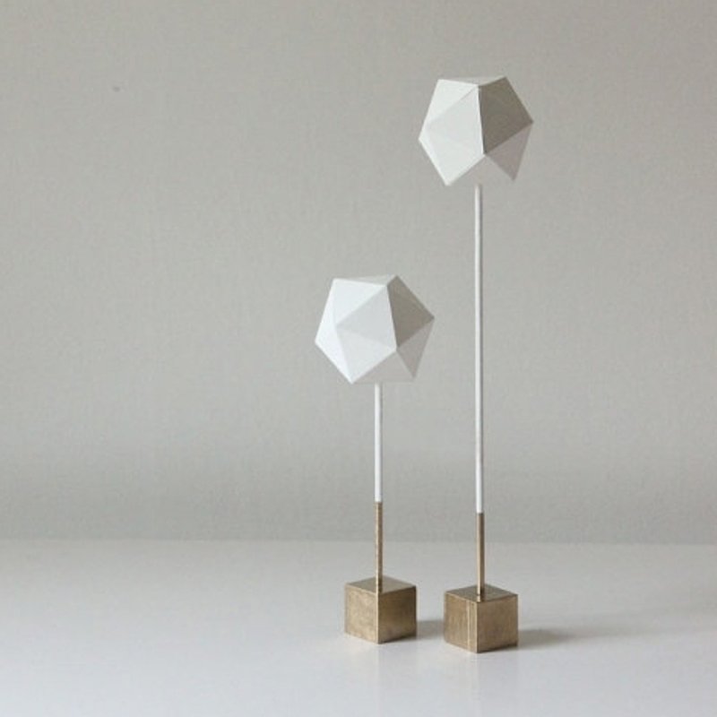 VintageVogue - 几何卫星 - 摆饰 - 木头 