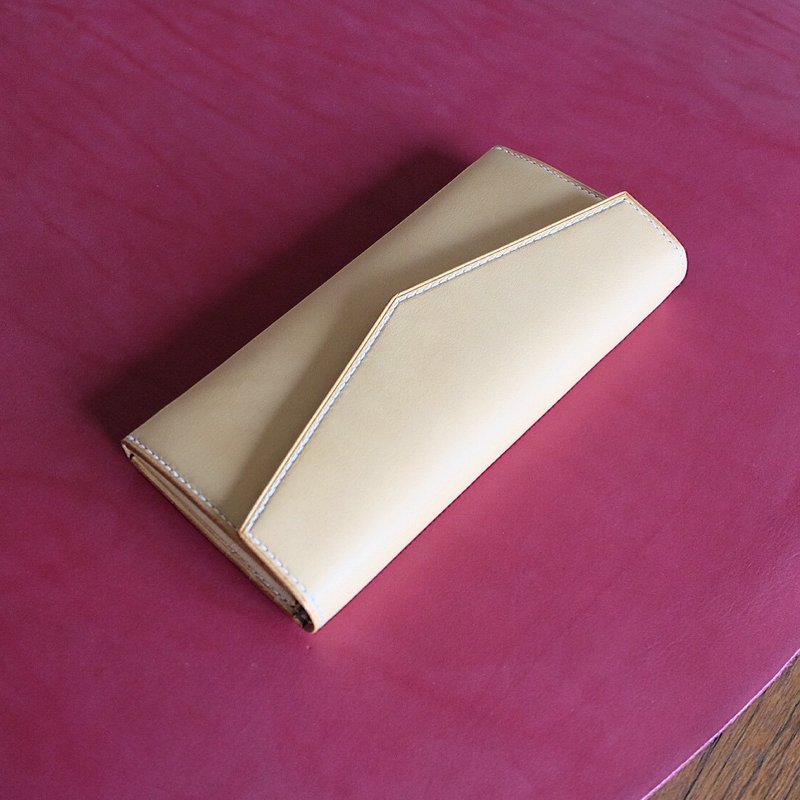 MILDY HANDS - LW02 长夹 Long Wallet 意大利 Buttero 牛革 - 皮夹/钱包 - 真皮 粉红色