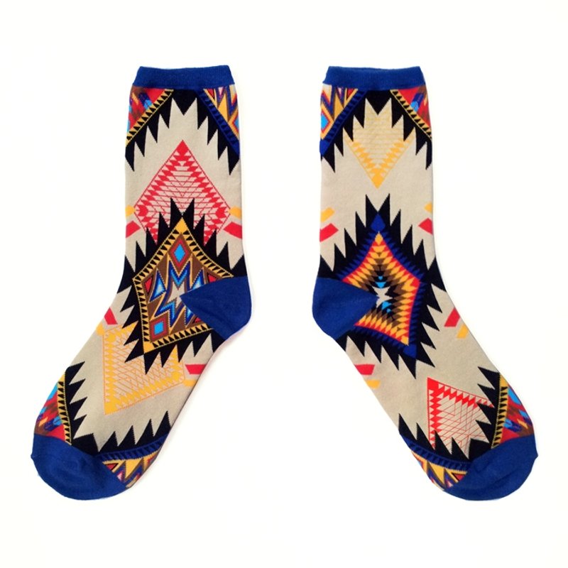 牛仔很忙印地安纳老琼斯的春天 / 悠悠天不老 / 眼花撩乱系列袜 - 袜子 - 棉．麻 多色