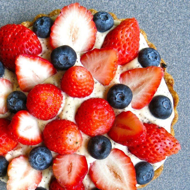 节气限定-“爱吃鱼的狗”草莓派对甜派 - 咸派/甜派 - 新鲜食材 红色