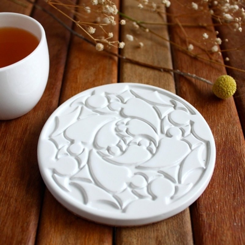 decoramics窗花杯垫-Fire Rose - 杯垫 - 其他材质 白色