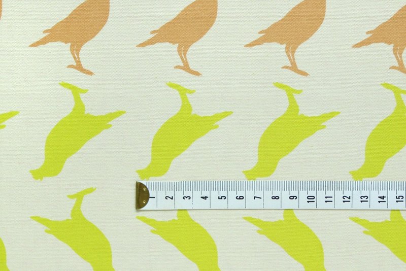 手印帆布400g/八哥2号/土褐浅绿 - 其他 - 其他材质 