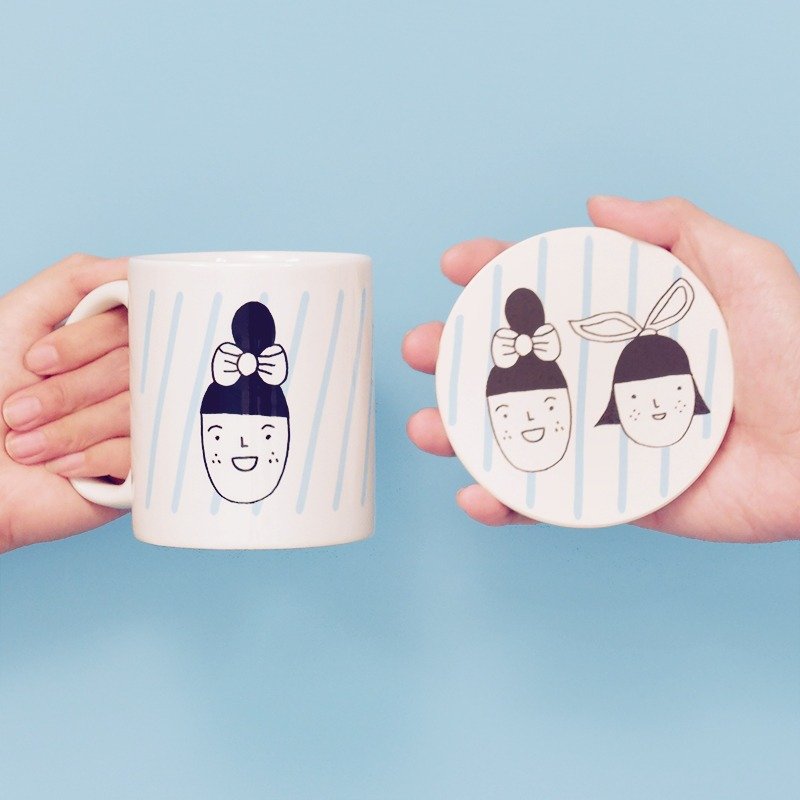 (4/24前限时预购）右手超人杯子杯垫组一号 - 咖啡杯/马克杯 - 其他材质 蓝色