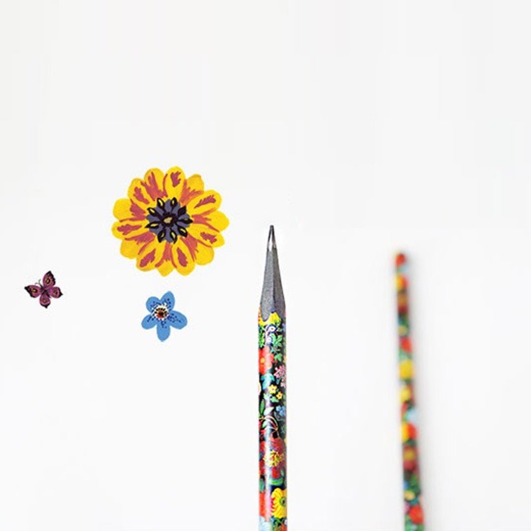 Dessin x 7321 Desgin-Nathalie Lete彩绘2B铅笔组(3入)-花栗鼠,7321-03279 - 其他书写用品 - 塑料 黑色