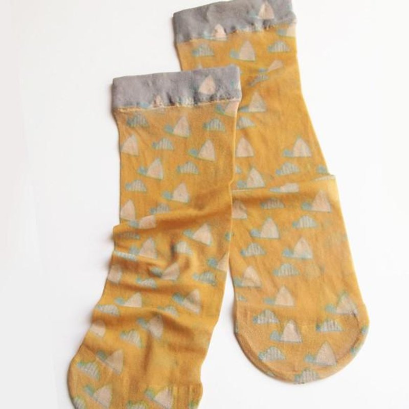 Print socks 014 No. [MTO] - 袜子 - 其他材质 橘色