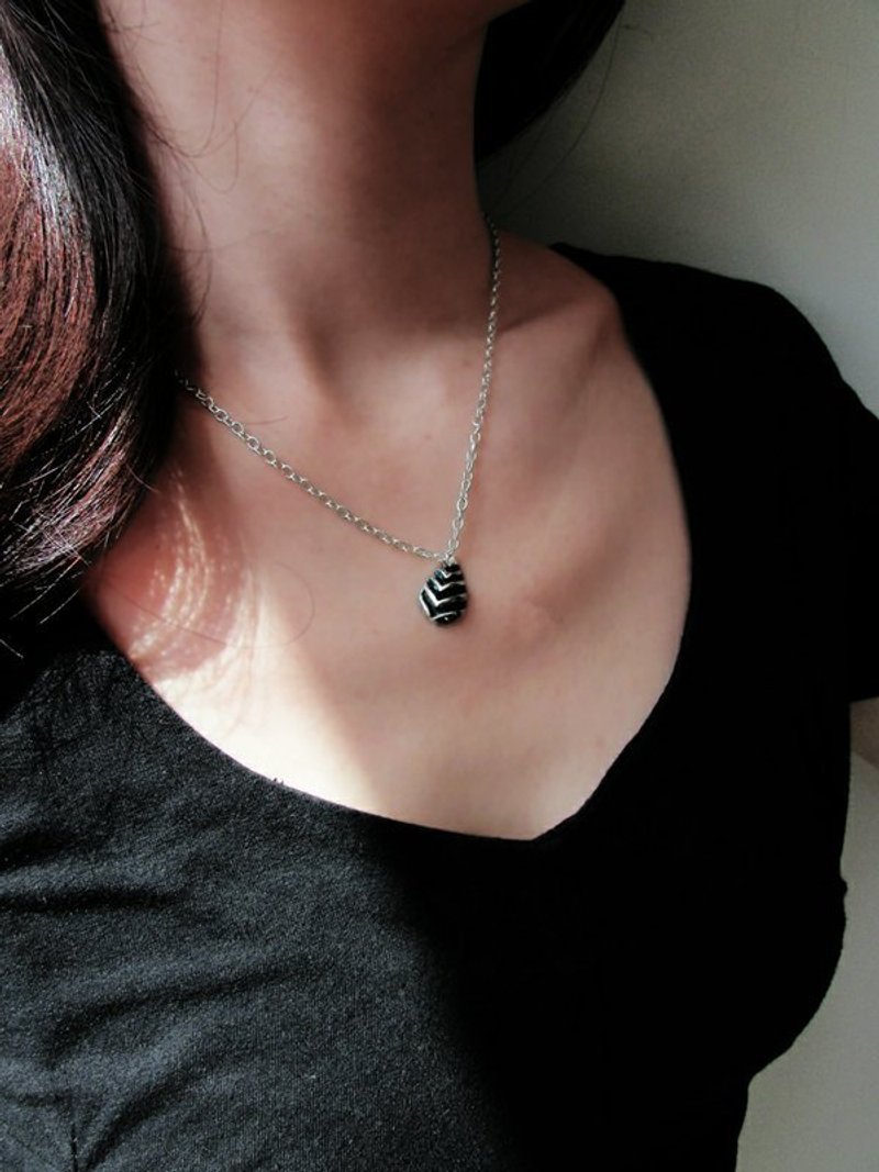 summer field necklace_夏日麦田项链|设计师手工 纯银项链 植物 - 项链 - 银 银色