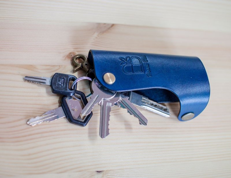 皮件 手工皮革 汽车钥匙包(一般亦可) - 钥匙链/钥匙包 - 真皮 