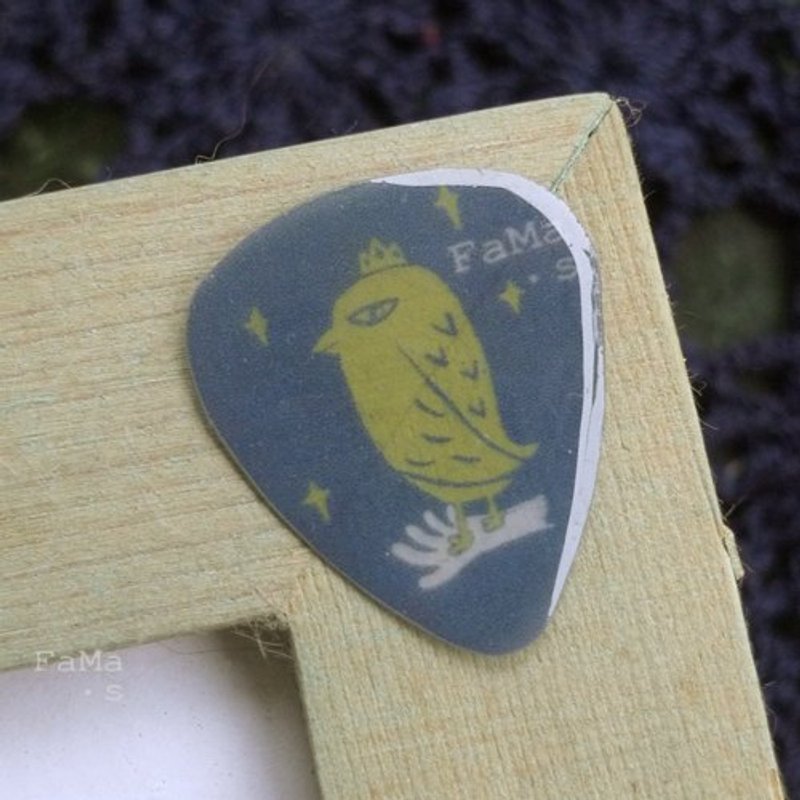 FaMa·s Pick吉他弹片-自由和麻雀 - 吉他配件 - 塑料 蓝色