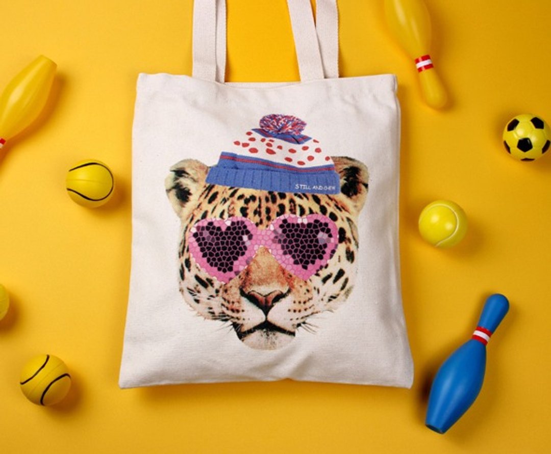 STILL AND CHEW Eco Bag - REAL LOOKER - 侧背包/斜挎包 - 棉 黄色