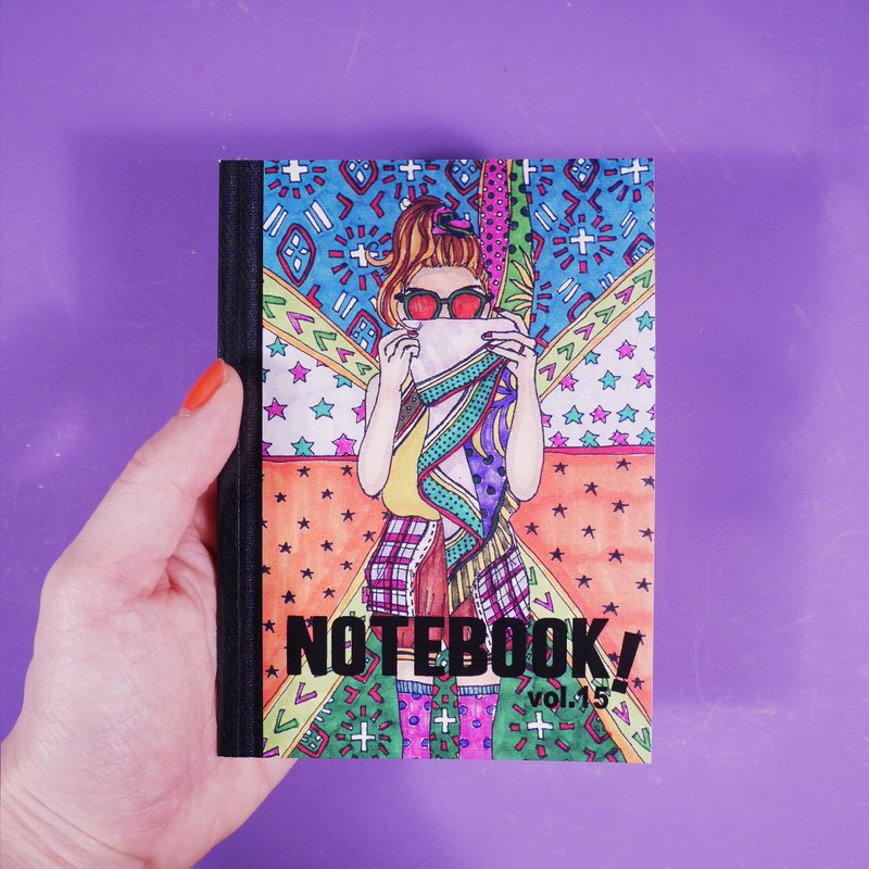 遮脸女孩害羞笔记 - 笔记本/手帐 - 纸 多色