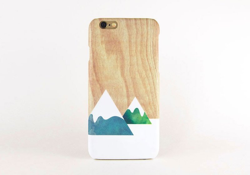 绿山盖上白棉被::手机壳 - 手机壳/手机套 - 塑料 绿色