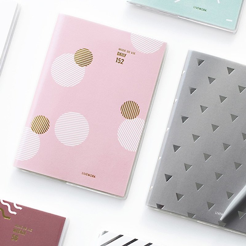 Dessin X Livework-手帐年历-几何生活152日志(无时效)-白金圆,LWK91853 - 笔记本/手帐 - 纸 粉红色