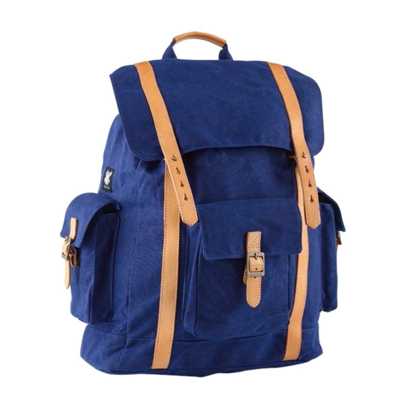 H.A.N.D 后背包 │L│ 皇家蓝 - 后背包/双肩包 - 棉．麻 蓝色