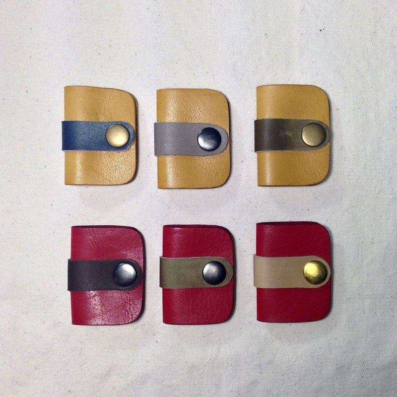 DUAL生活- 真皮手缝耳机集线器 - 卷线器/电线收纳 - 真皮 黑色