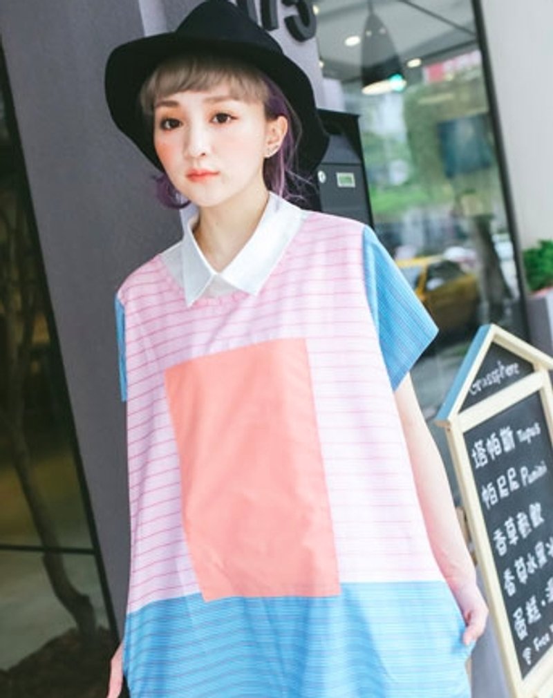 最后一件 落落长粉嫩夏日洋装 - 洋装/连衣裙 - 其他材质 粉红色