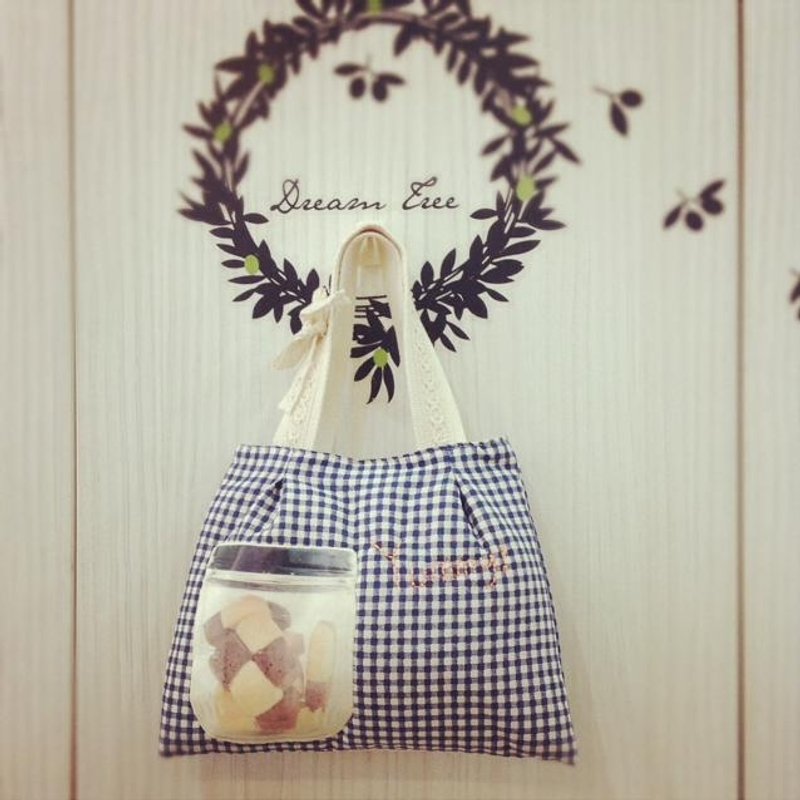 【饼干罐】贪吃鬼散步包 - 手提包/手提袋 - 其他材质 蓝色