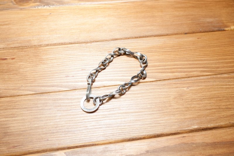 Dreamstation皮革鞄研所，美国10C银币手链Silver bracelet，无限造型款，嘻皮，哈雷，重机 - 手链/手环 - 其他金属 银色