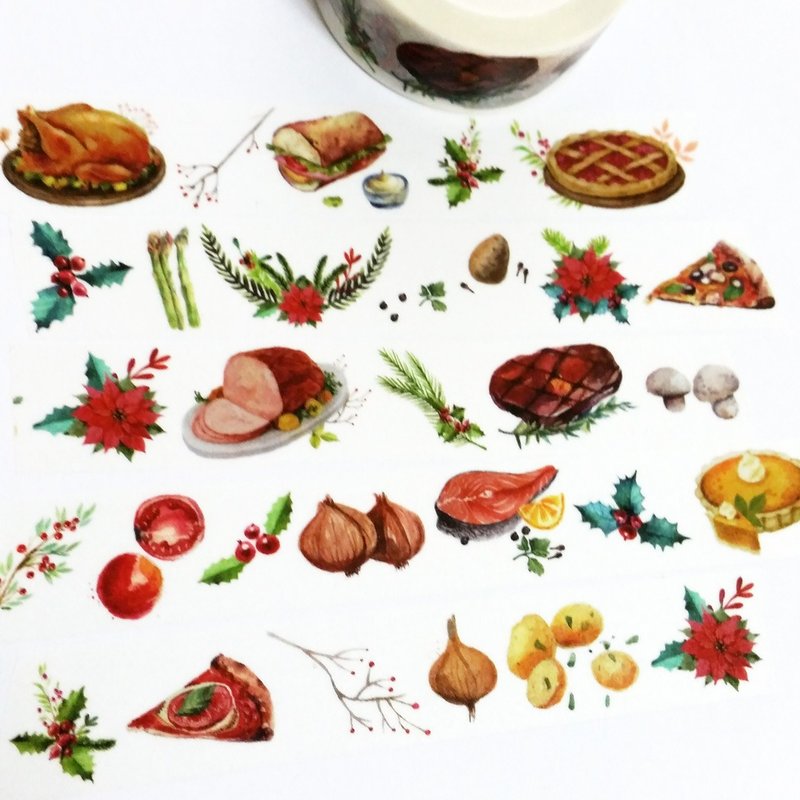 纸胶带 耶诞大餐 - 纸胶带 - 纸 