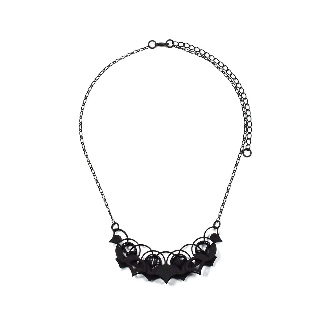0.2oz Pureness // 0.2盎司的纯净 - 黑 - 项链 - 塑料 黑色