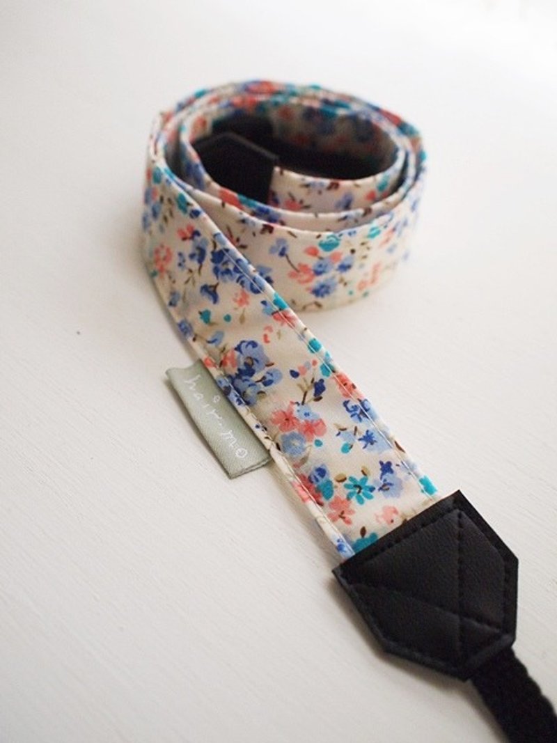 hairmo。蓝色碎花单孔手腕相机带(一般17cm) - 证件套/卡套 - 其他材质 蓝色