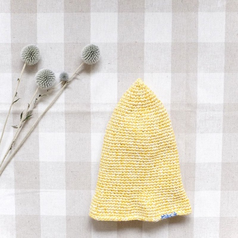 夏日糖霜亚麻帽。糖果色系小人款 - 帽子 - 其他材质 