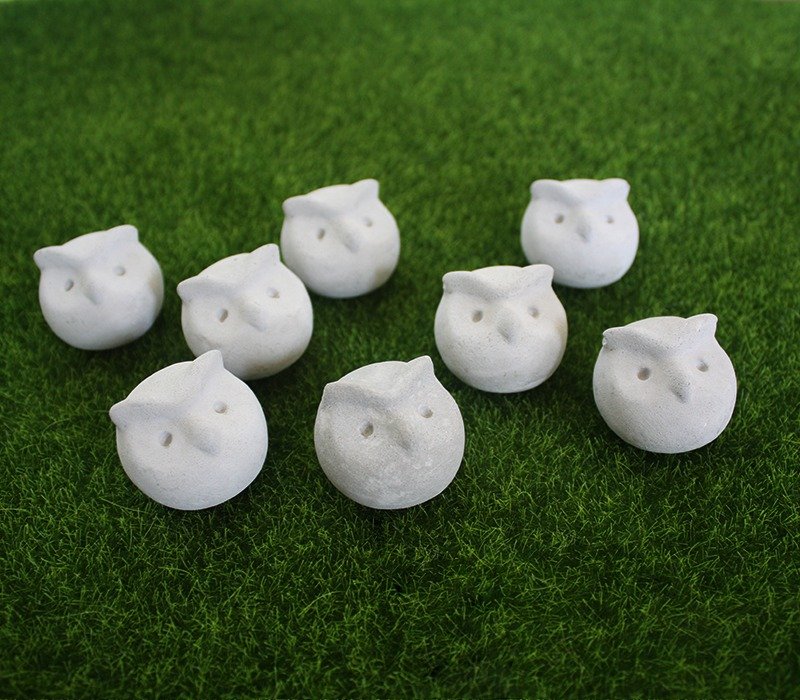 【猫头鹰】智慧－(小)/单个贩售/水泥摆饰/迷你扩香石 - 摆饰 - 水泥 灰色