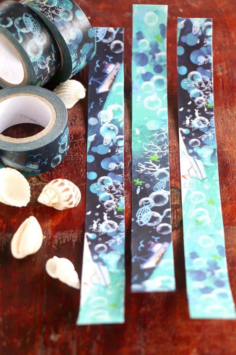 Aloha 和纸胶带 海 - 纸胶带 - 纸 多色