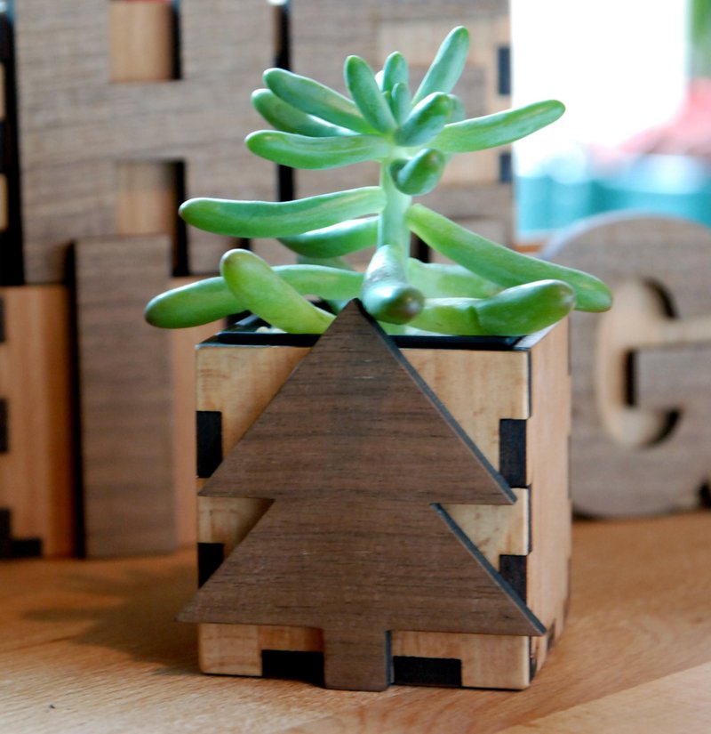 AtoZ字母小木盒 / 收纳盒 - 收纳用品 - 木头 金色