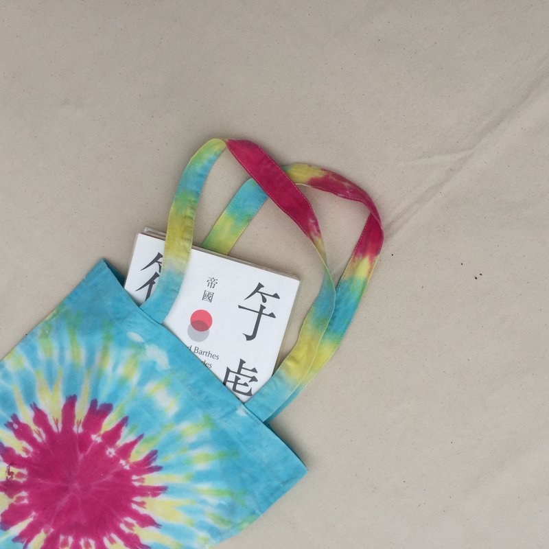 提袋 手提袋 手染 渲染 扎染 绑染 - 侧背包/斜挎包 - 其他材质 红色