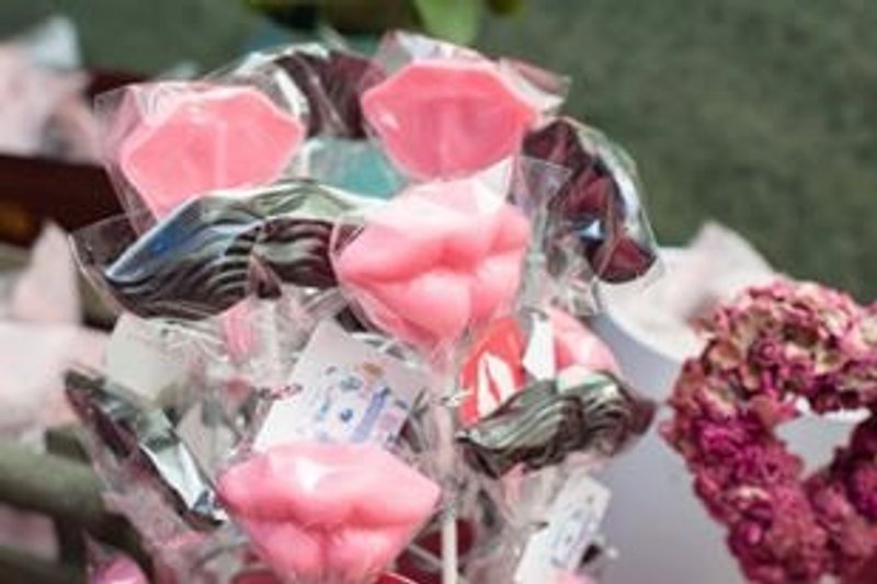 【胡子嘴唇巧克力棒棒糖50支】二次小物 - 巧克力 - 新鲜食材 黑色