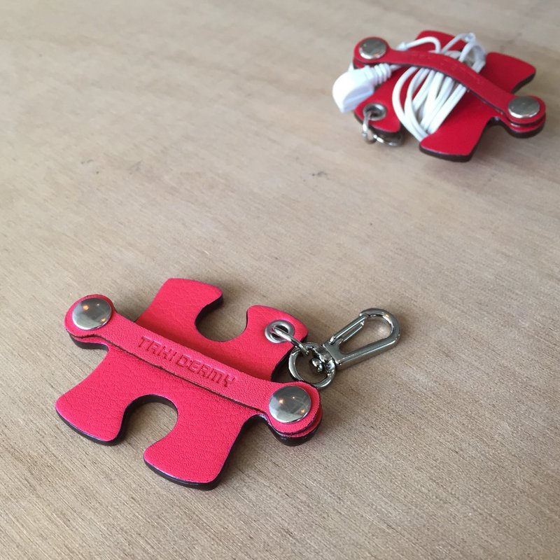 拼图卷线器-桃红色 - 其他 - 真皮 红色