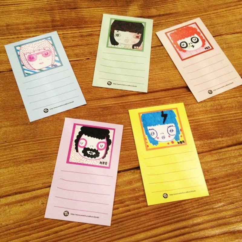 k82废物奶泡／随手来一张留言小卡(D) - 贴纸 - 纸 多色