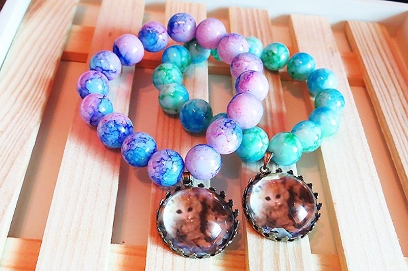 {彩墨球猫咪} 手环饰品 - 手链/手环 - 其他材质 多色