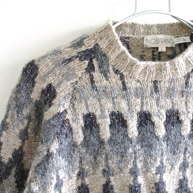 │Slowly│火山爆发-古着羊毛衣│vintage.复古.文艺.男孩风.独特.趣味 - 男装针织衫/毛衣 - 其他材质 多色