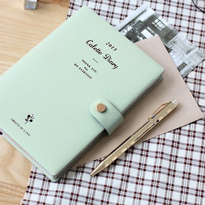 Dessin x Iconic-2015葛蕾朵法式浪漫年历-时效周志-薄荷绿,ICO82309 - 年历/台历 - 纸 绿色