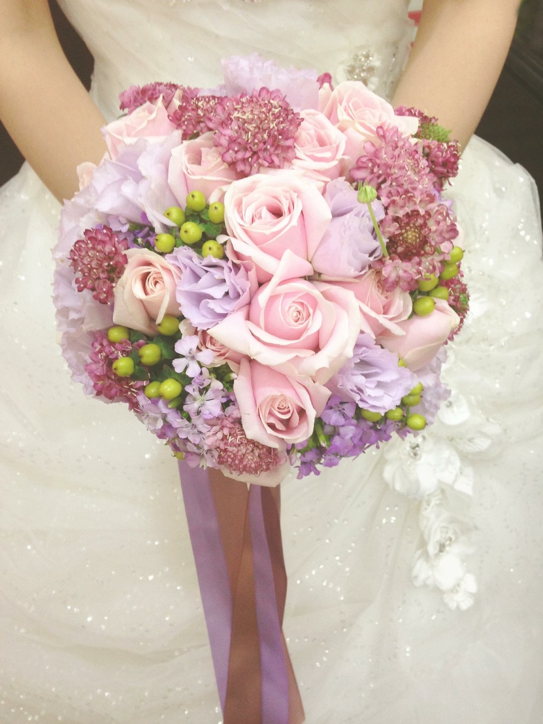 I Wedding  collection I美好时刻_马卡龙粉紫系_新娘捧花订制 - 胸针 - 植物．花 粉红色
