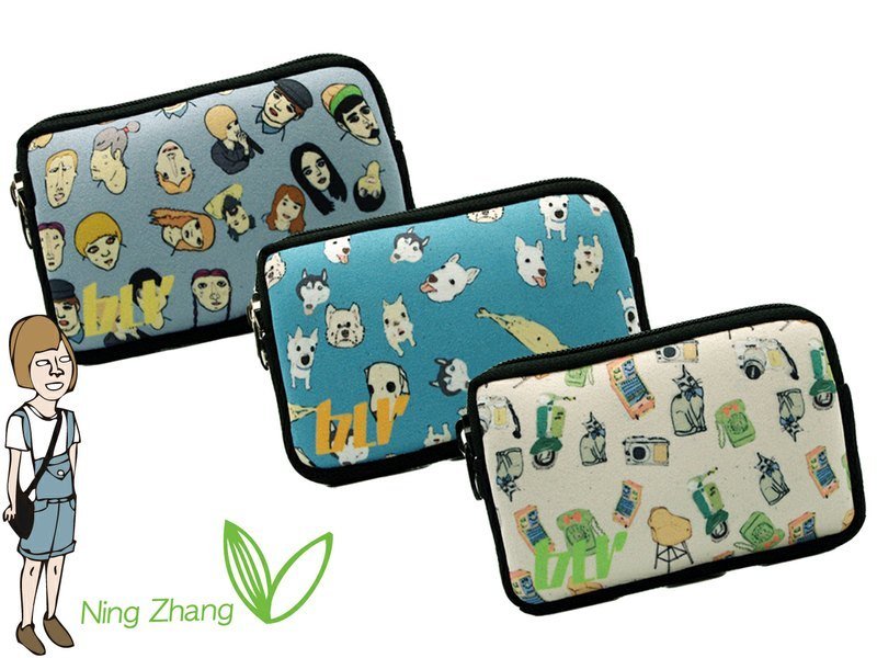 BLR 手绘风 张宁 联名款 潜水布 手机套/零钱包/万用包 - 其他 - 其他材质 