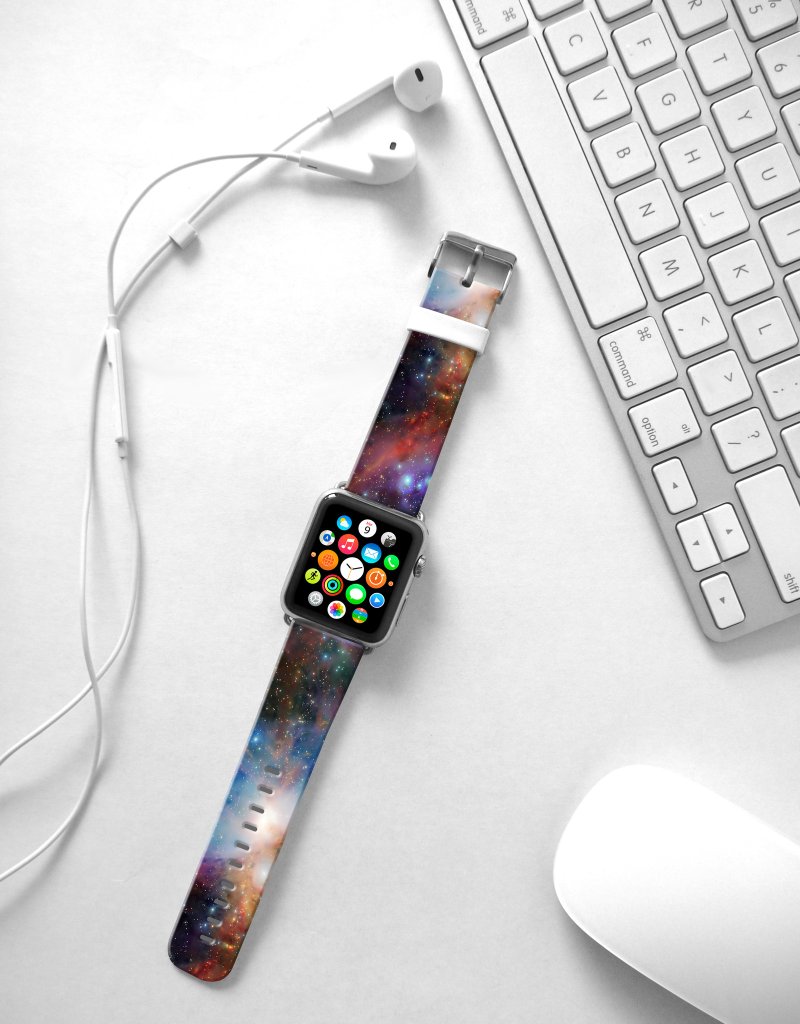 Apple Watch Series 1 , Series 2, Series 3 - Apple Watch 真皮手表带，适用于Apple Watch 及 Apple Watch Sport - Freshion 香港原创设计师品牌 - 星云设计 004 - 表带 - 真皮 